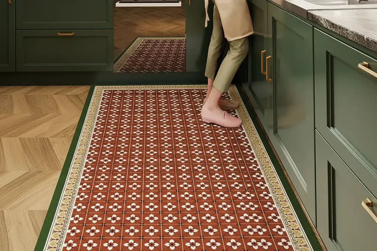 Tapis Cuisine Grande Dimension | Grand Format & Style Rétro design