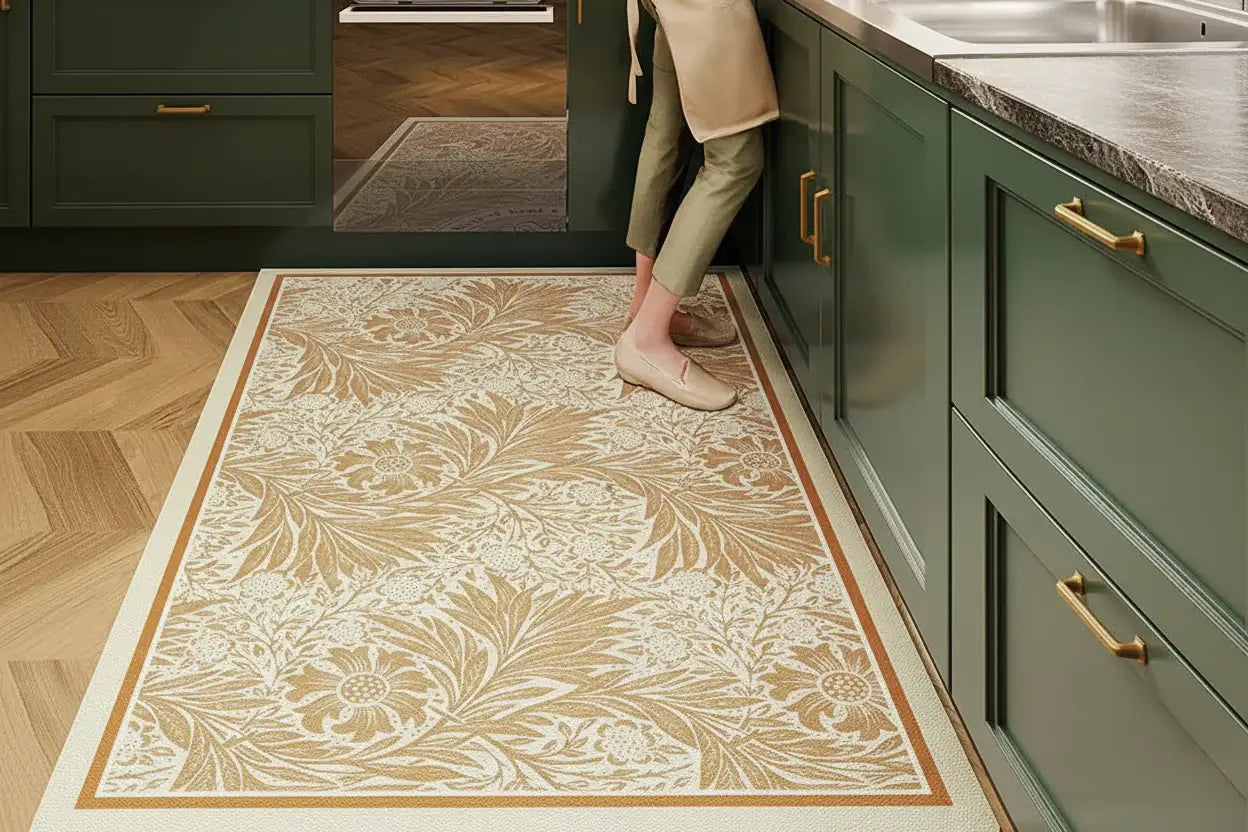 Tapis Cuisine XL Grand Format | Style Rétro Américain moderne