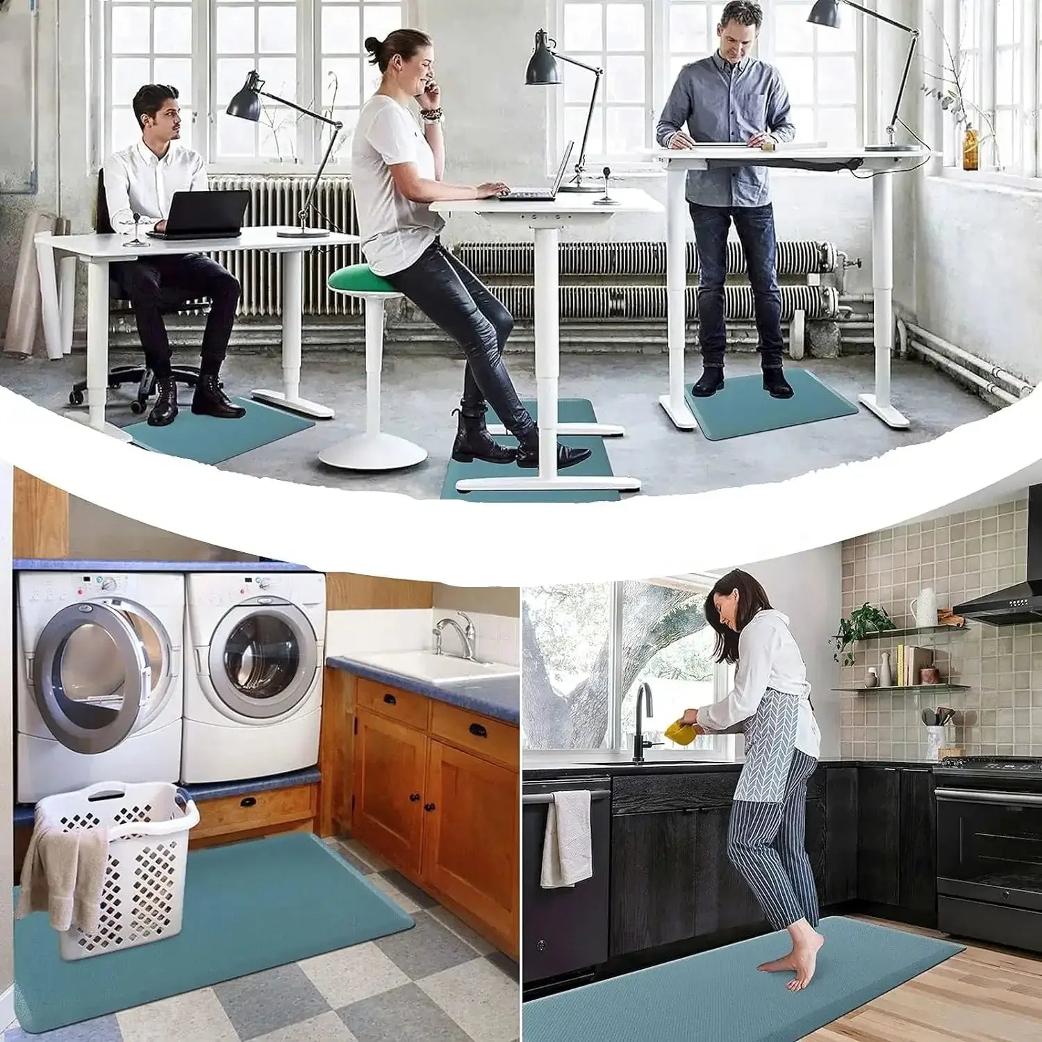 Tapis Devant Évier Anti-Fatigue | Confort Ergonomique & Antidérapant universel