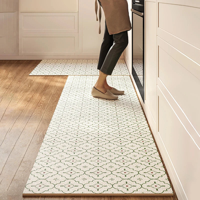 Tapis Vinyle Cuisine Antidérapant | Imperméable & Résistant