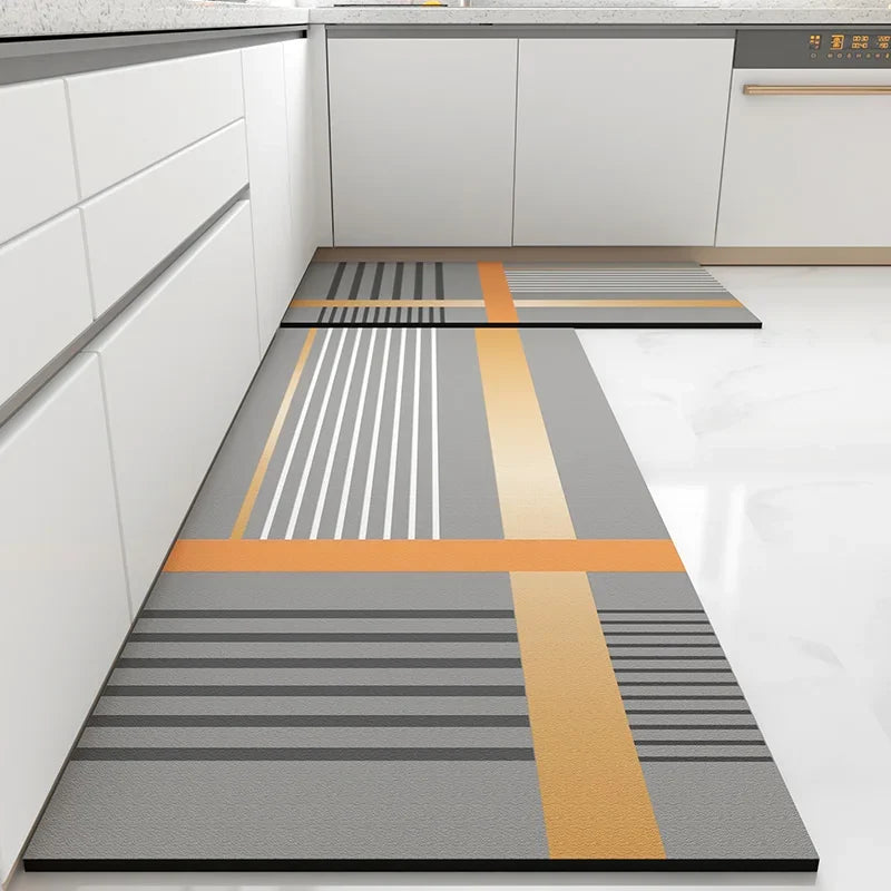 Tapis Vinyle Cuisine Moderne – Imperméable & Facile à Nettoyer design