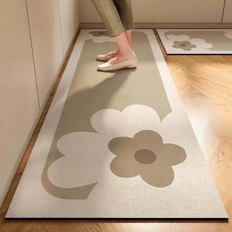 Tapis de Cuisine Antidérapant Moderne 
