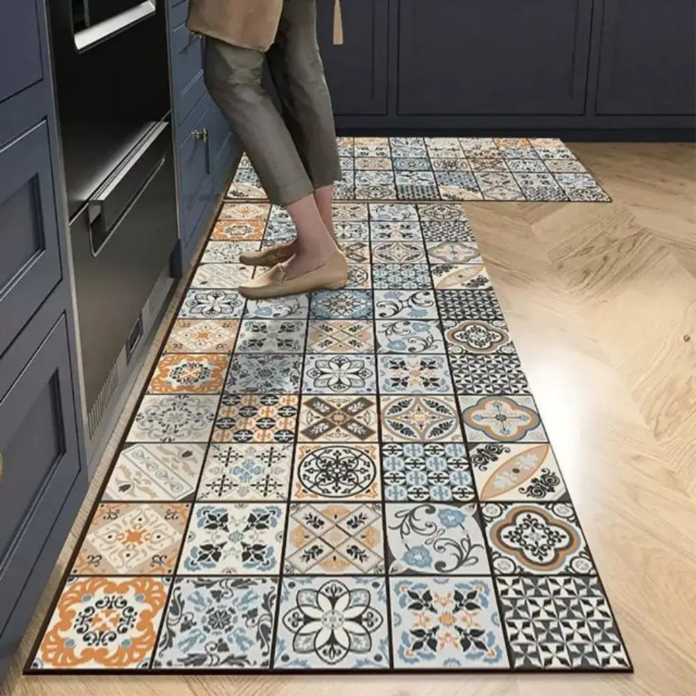 Tapis de Cuisine Lavable Anti-Taches – Antidérapant & design